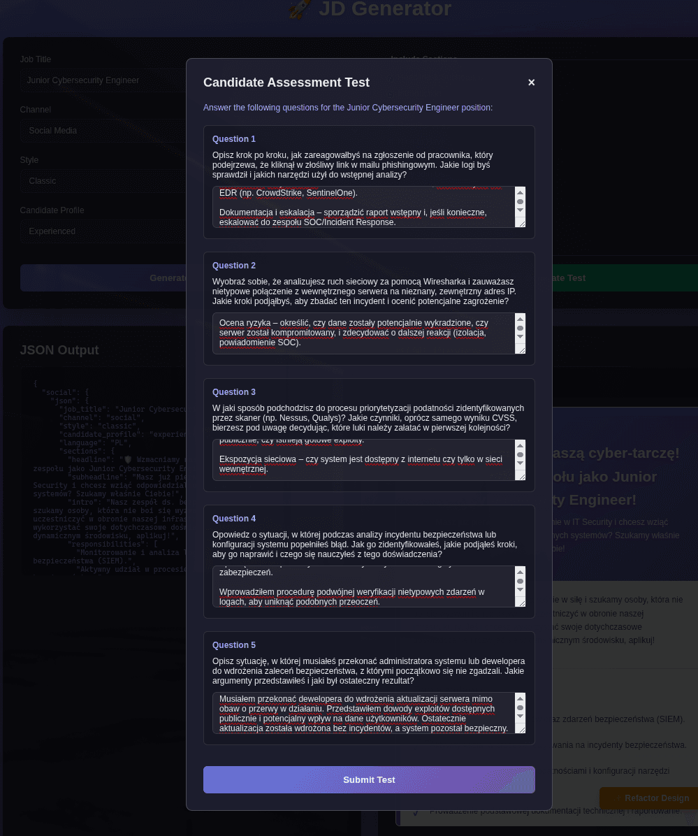 Job Description Generation