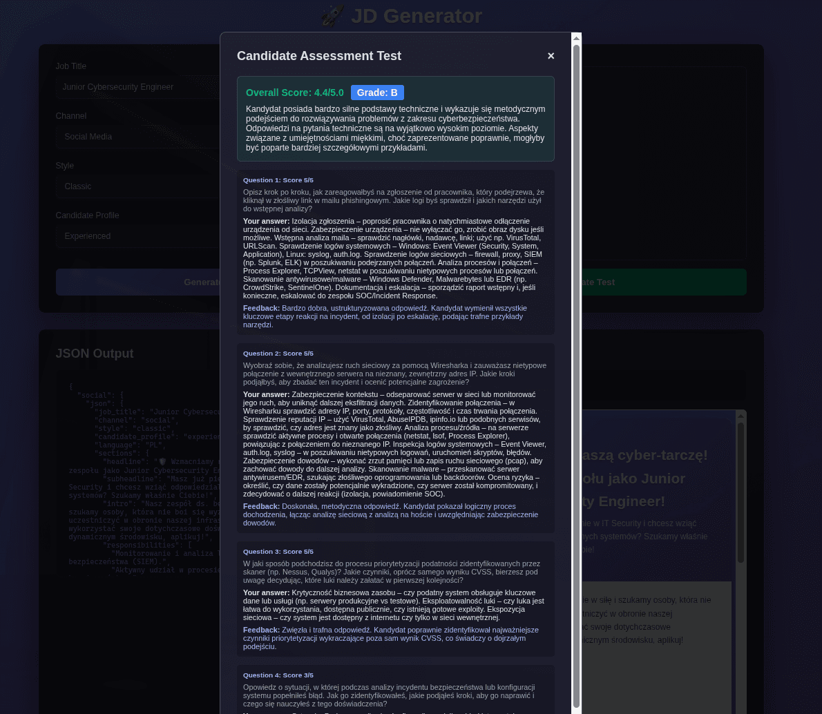 Candidate Assessment