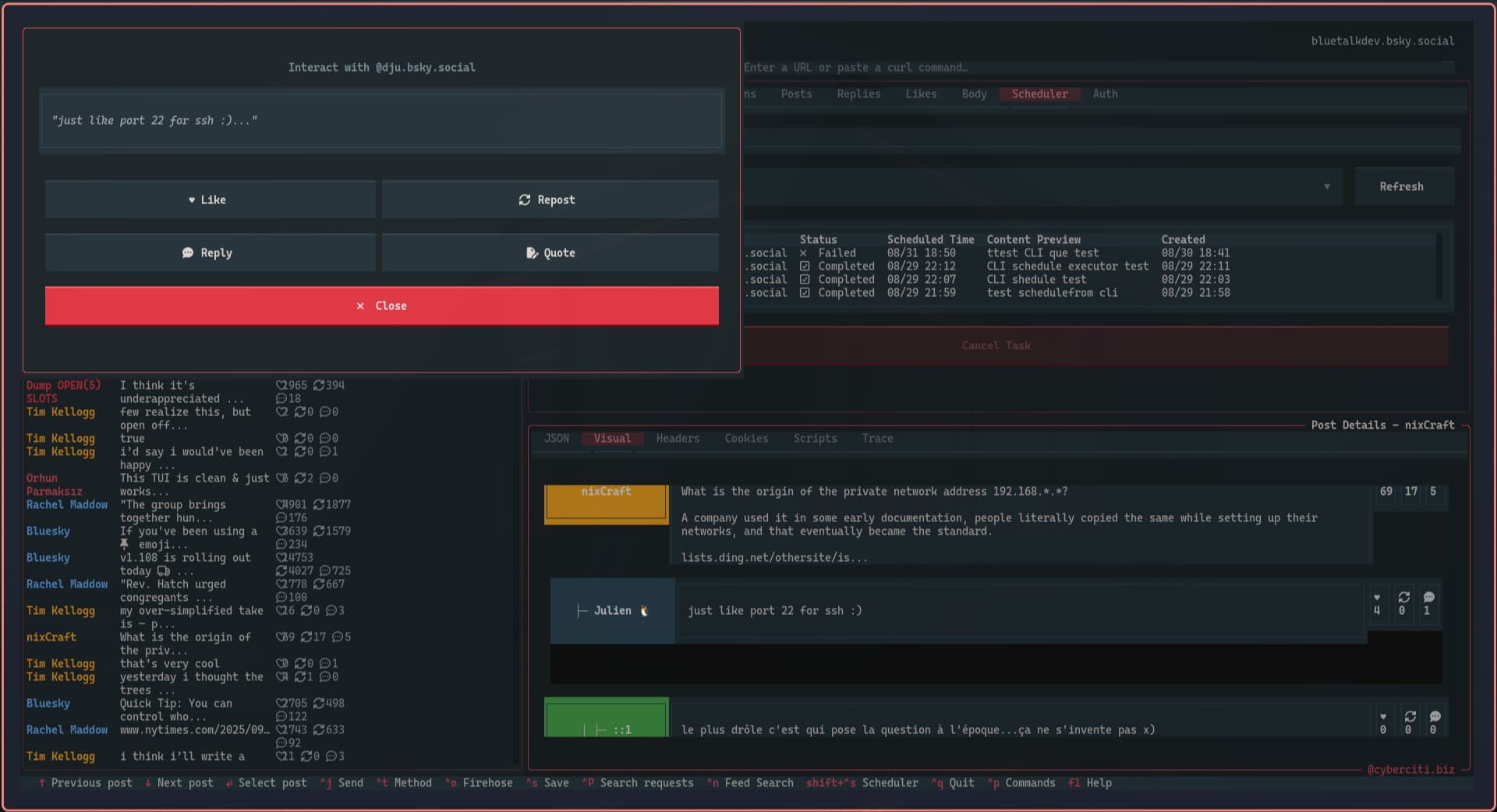 BlueCLIent Interface